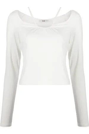 B+AB Gathered-detail long-sleeve top