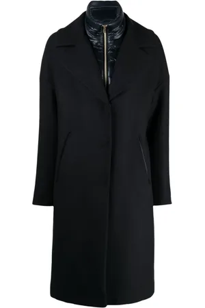 HERNO Panelled mid-length coat