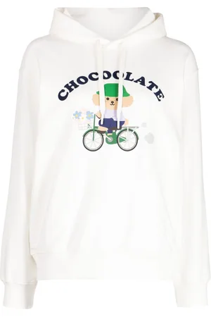 Chocoolate Graphic-print drawstring hoodie