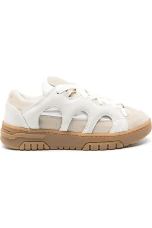 PAURA Curb panelled leather sneakers