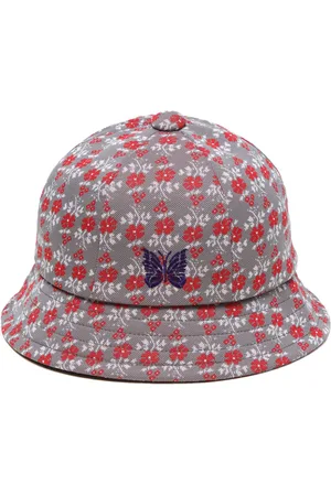 Pins & Needles Logo-embroidered flower-print bucket hat