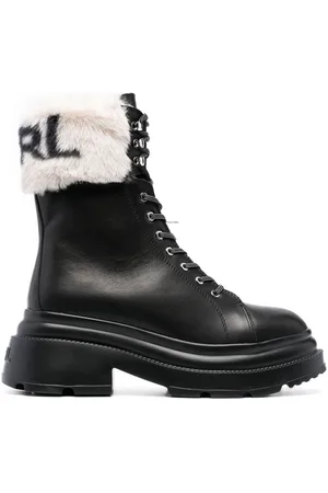 Karl Lagerfeld Logo-embellished ankle boots