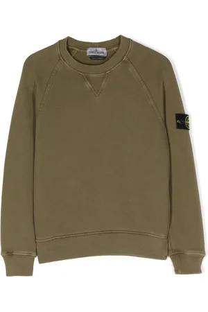 Stone Island Compass-patch cotton sweatshirt