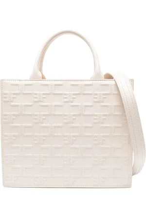 Elisabetta Franchi Embossed-monogram tote bag