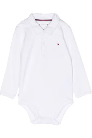 Tommy Hilfiger Logo-embroidered ribbed-knit bodysuit