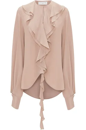 Victoria Beckham Ruffled silk blouse