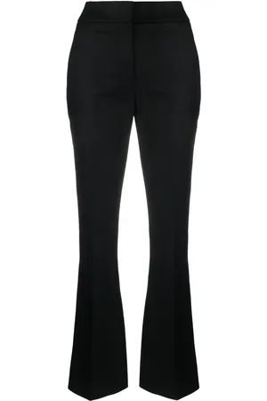 GENNY Laminated flared trousers