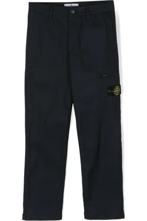 Stone Island Compass-patch straight-leg trousers