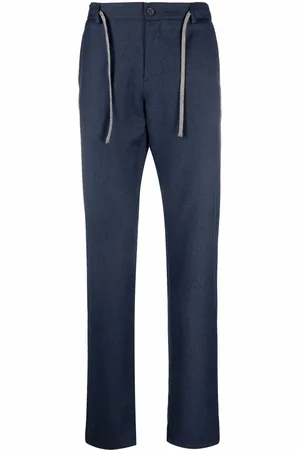 CANALI Drawstring-waist chinos