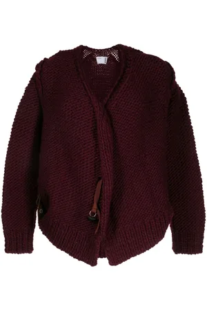TOGA PULLA V-neck chunky-knit cardigan