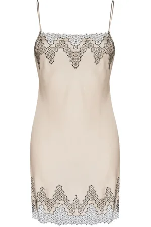 CARINE GILSON Calais-Caudry lace slip dress