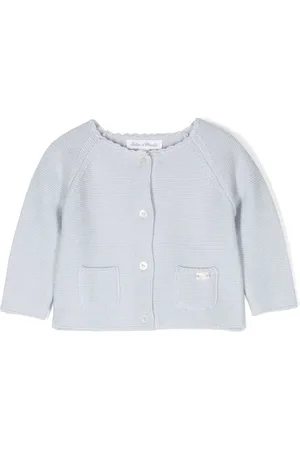 Tartine Et Chocolat Logo-plaque cotton-blend cardigan