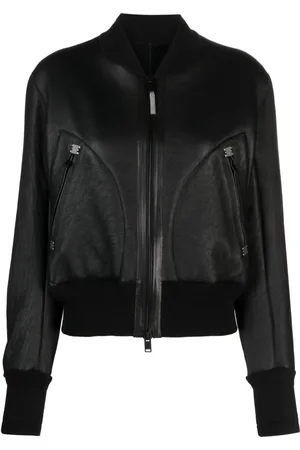 ISAAC SELLAM EXPERIENCE Zip-up leather bomber jacket
