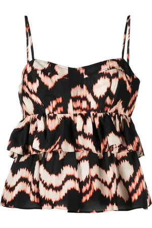 ULLA JOHNSON Amrita taffeta silk top