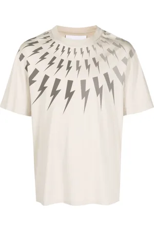 Neil Barrett Thunderbolt-print cotton T-shirt