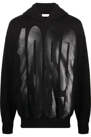 1989 STUDIO Logo-print cotton hoodie