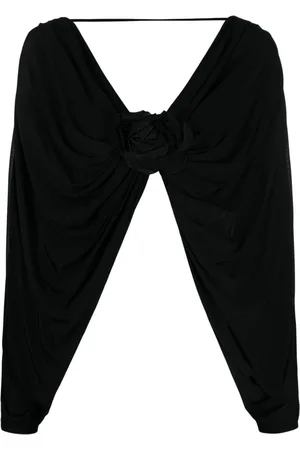 GIUSEPPE DI MORABITO Flower-detailing V-neck top