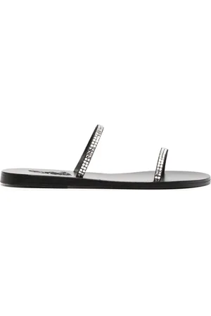 Ancient Greek Sandals Saita crystal-embellished leather sandals
