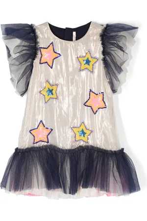 Billieblush Star-patches dress