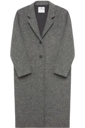 Courrèges Caviar single-breasted maxi coat