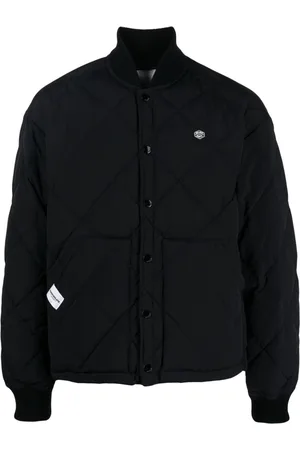 Chocoolate Quilted down bomber jacket