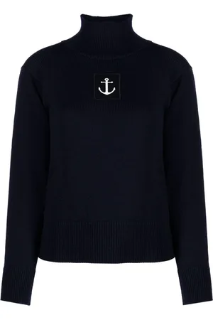 Jil Sander Logo-patch high-neck jumper