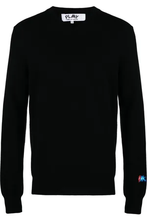 Comme des Garçons Logo-patch wool jumper