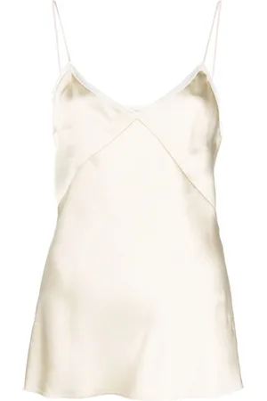 Nº21 Spaghetti-straps satin-finish top
