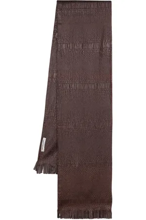 Saint Laurent 1990s textured silk-blend scarf