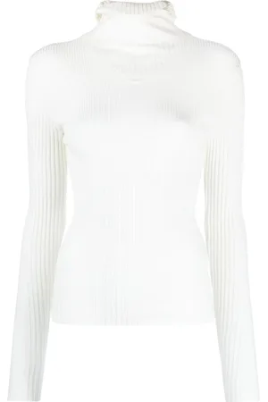 ANDREADAMO Ribbed hooded top