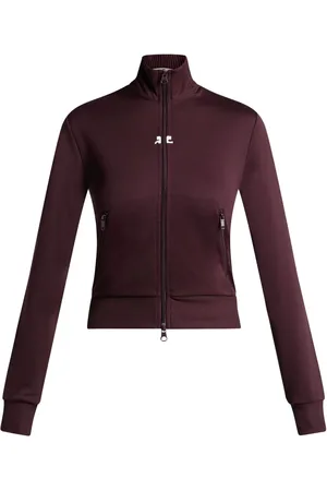 Courrèges High-neck zip-up sweatshirt