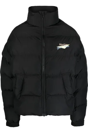 MARTINE ROSE Logo-embroidered padded jacket