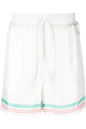 Casablanca Tennis Club Icon silk shorts