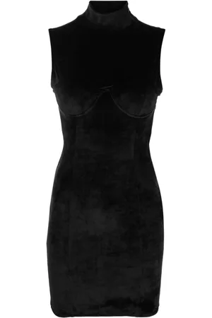 GCDS Logo-plaque high-neck minidress
