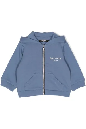 Balmain Logo-print zipped hoodie