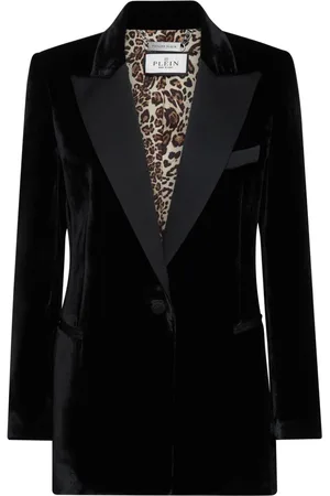 Philipp Plein Single-breasted velvet blazer
