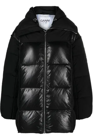 Ganni Hooded padded jacket