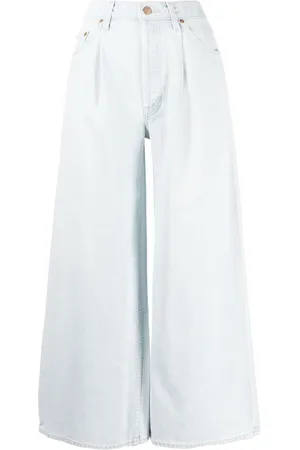 Mother High-rise wide-leg jeans