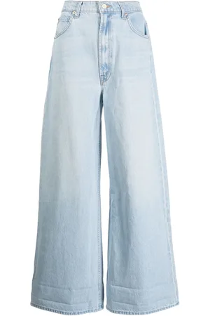 Mother High-rise wide-leg jeans