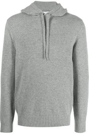 Cruciani Long-sleeve fine-knit hoodie