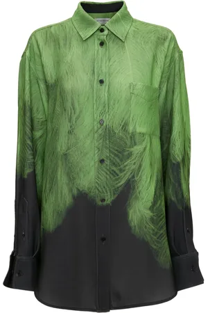 Victoria Beckham Abstract-pattern print silk shirt