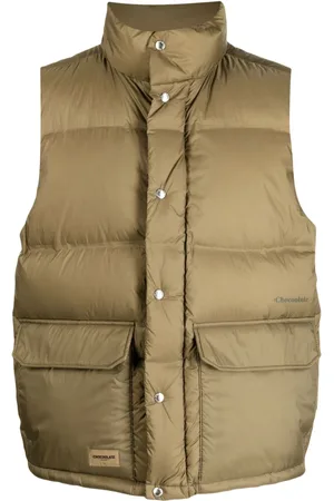 Chocoolate Padded zip-up gilet