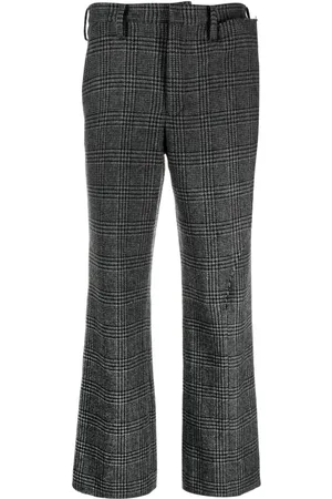 YOHJI YAMAMOTO Houndstooth straight-leg trousers