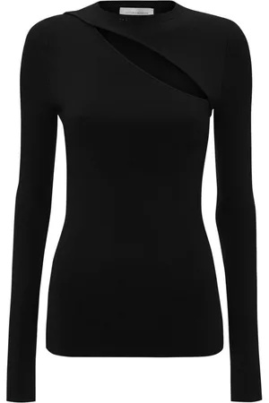 Victoria Beckham Cut-out ribbed-knit top