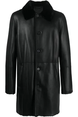DESA 1972 Single-breasted reversible shearling coat