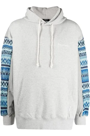 FIVE CM Logo-embroidered cotton hoodie