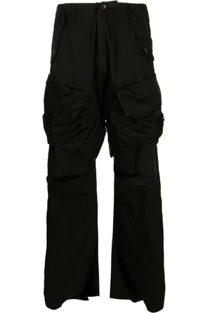 JULIUS Panelled ruched cargo trousers