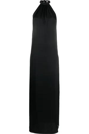 MAISON CLOSE Open-back satin-weave dress