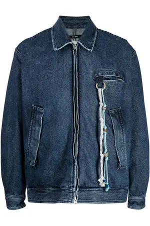 SONG FOR THE MUTE Three-pocket bomber denim jacket