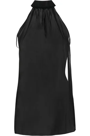 MAISON CLOSE Semi-sheer chiffon blouse